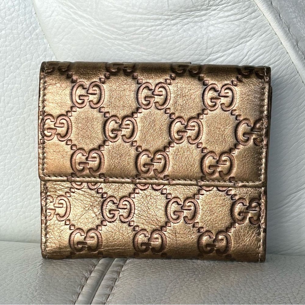 Gucci Wallet Metallic Gold - Picture 2 of 16